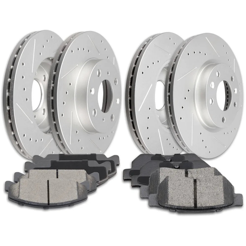 Teledu Ceramic Brake Pads And Rotors Front Rear For Honda Civic Honda Civic del Sol
