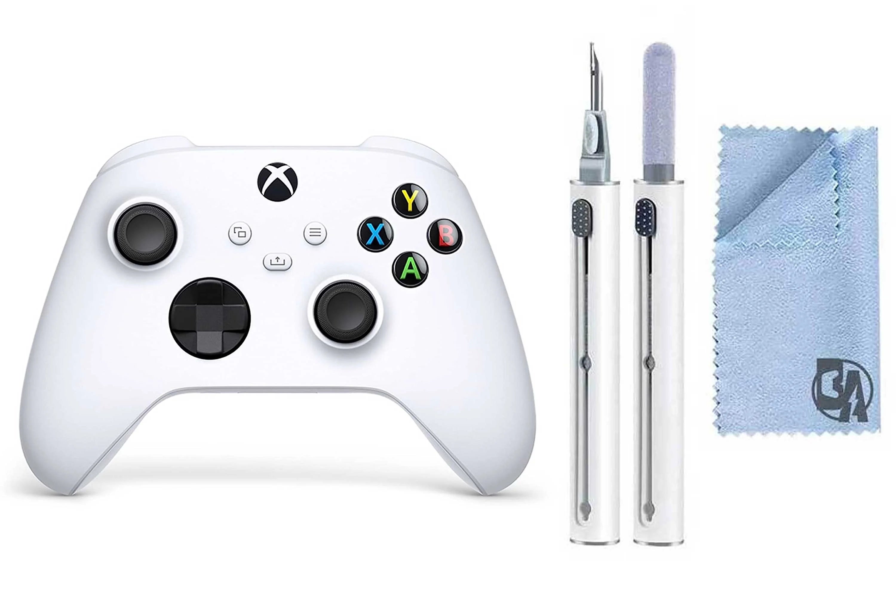 Pre-Owned Microsoft QAU-00001 Controller for Xbox Series X, Xbox Series S, and Xbox One, Robot White (Refurbished: Like New)