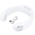 Eatbuy easy to carry Silent motor Neck Fan USB Fan USB charging Sports Fan for home office(White)