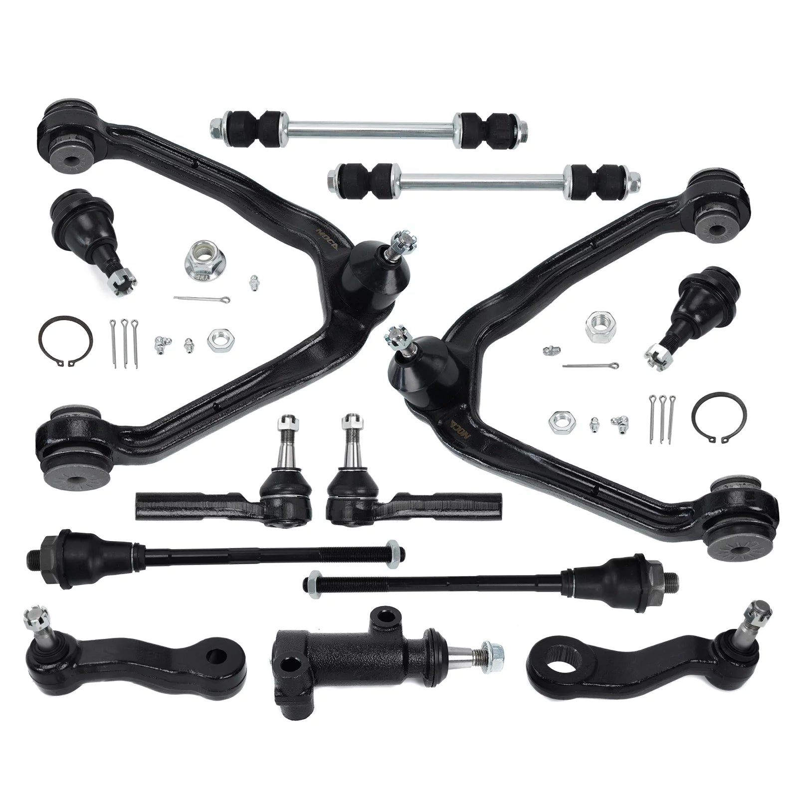 MOCA AUTOPARTS 13Pcs Front Upper Control Arm Ball Joints Tie Rods Fit for 1999-2006 Chevrolet Silverado 1500 GMC Sierra 1500 & 2000-2006 Chevrolet Suburban 1500 GMC Yukon XL 1500