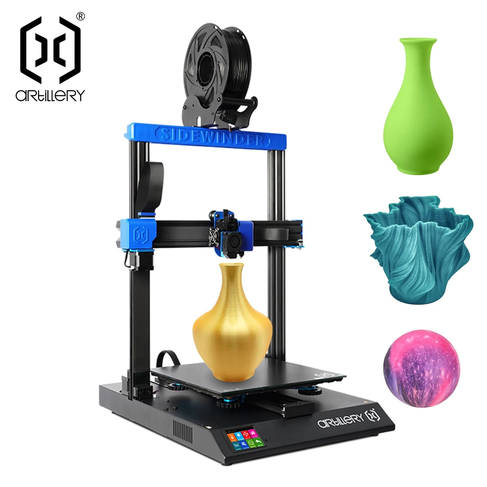 Artillery 3D Printer,3d Printer 300x300x400mm -x2 3d Printer Fialment Run-out -off Tempered Support Fialment -off Resume Print Size With 2.8in Print Auto Quiet Resume Print Auto