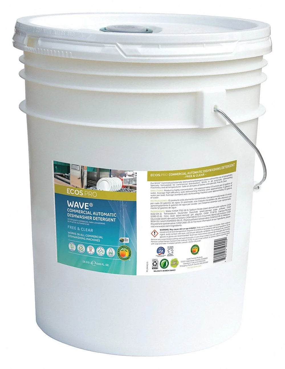 Ecos Pro-1PK Ecos Pro Dishwasher Detergent,Bucket,5 gal,Wave PL9440-05 PL9440/05 ZO-G5025666