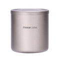 Maboto 220ml/330ml/450ml/550ml Double Wall Titanium Water Cup Coffee Tea Mug for Home Office Outdoor Camping Hiking Backpacking Picnic