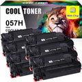 Cool Toner Compatible Toner for Canon 057H CRG-057H with chip imageCLASS MF445dw MF448dw LBP227dw LBP226dw (Black, 6-Pack)