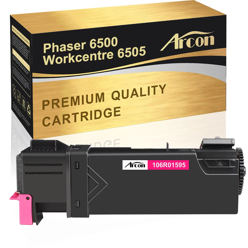 Arcon 1-Pack Compatible Toner for Xerox 106R01595 works with Xerox Phaser 6500 6500N 6500DN WorkCentre 6505 6505N 6505DN Printers (Magenta)