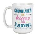 Snowflakes or Winter Quotes White Ceramic Coffee & Tea Mug (15oz)