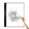 Abanopi A3 LED Tracing Light Box Pad Graphic Tablet 4mm Ultra-Thin Drawing Board Copyboard 3 Levels Dimming with Separa