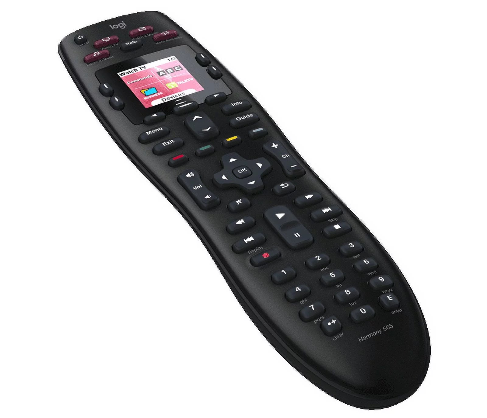 Logitech - Harmony 665 10-Device Universal Remote - Black