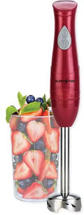 EUROSTAR EH441R 2-Speed Hand Blender with Stainless Steel Detachable Shaft (RED)