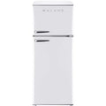 Galanz GLR12TWEEFR 23.74 x 29.45 x 66.93 in. 12 cu. ft. Refrigerator with Top Mount Freezer, Retro White