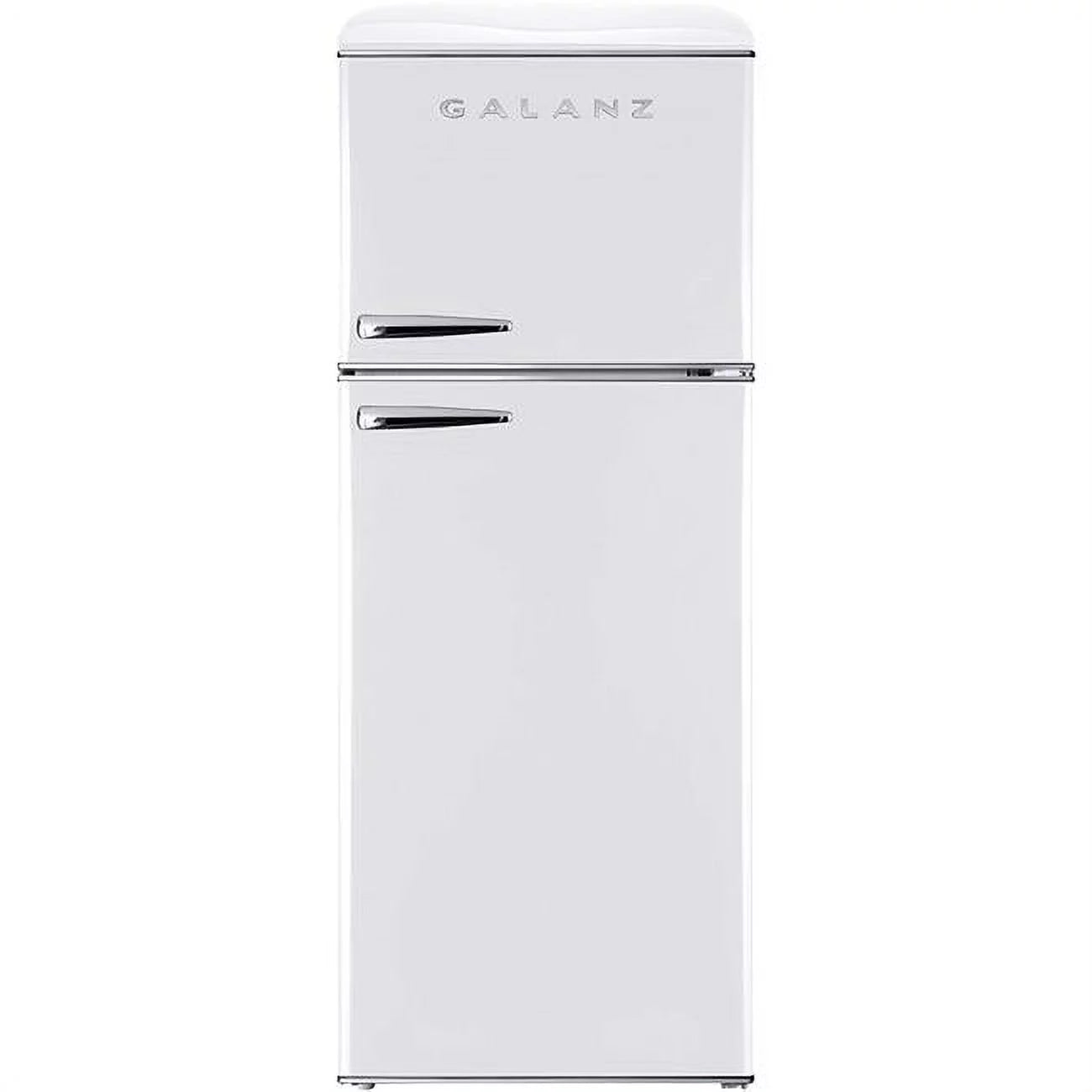 Galanz GLR12TWEEFR 23.74 x 29.45 x 66.93 in. 12 cu. ft. Refrigerator with Top Mount Freezer, Retro White
